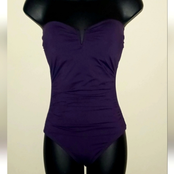 Tommy Bahama Dark Purple Swimsuit - Picture 4 of 6